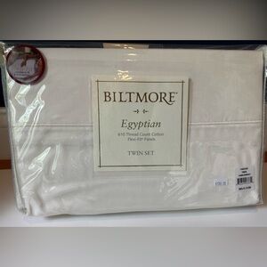 Biltmore Egyptian Cotton Twin Bedding Set - Cream
